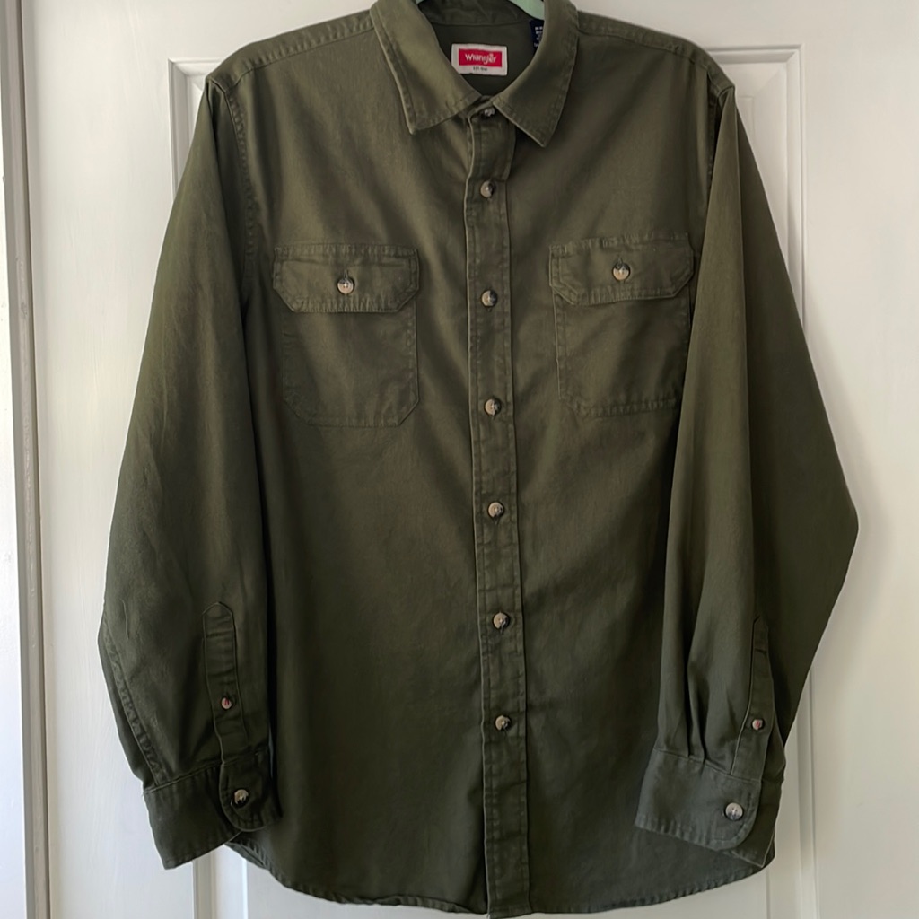 Wrangler Mens Green Shirt